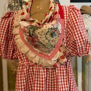 Upcycled Bandana Scarf Vintage Inspired Plus Size Friendly